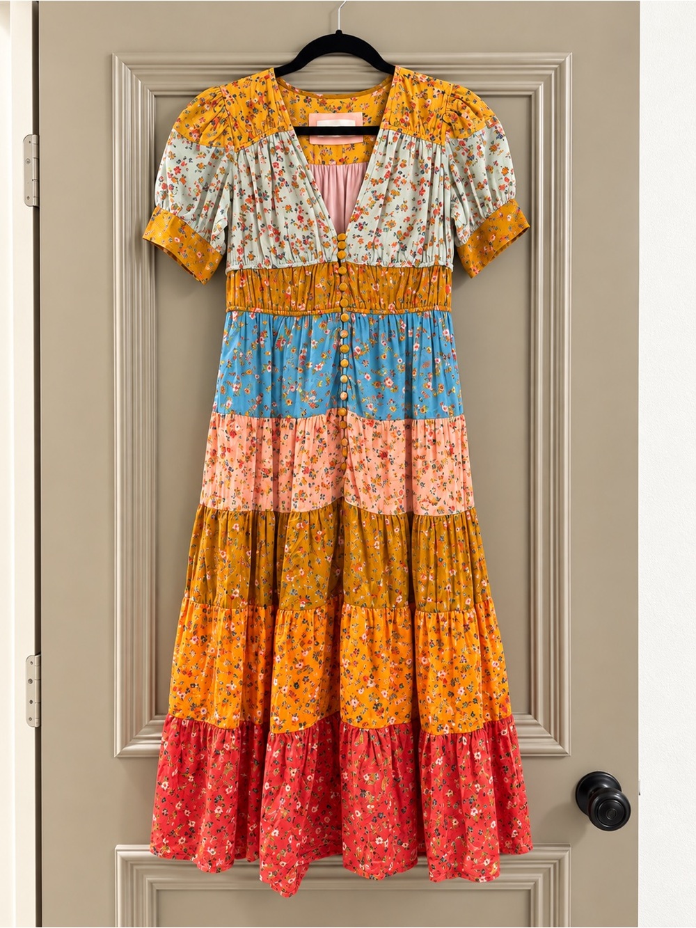 Anthropologie Tiered and True Maxi Dress